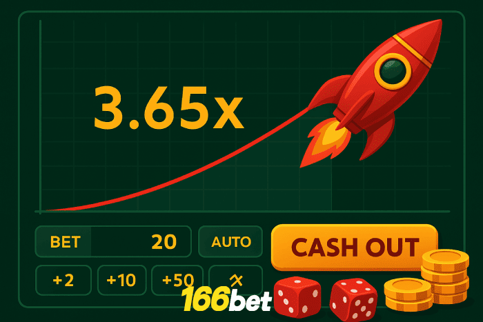 Crash game 166BET ganhos rápidos e diversão!