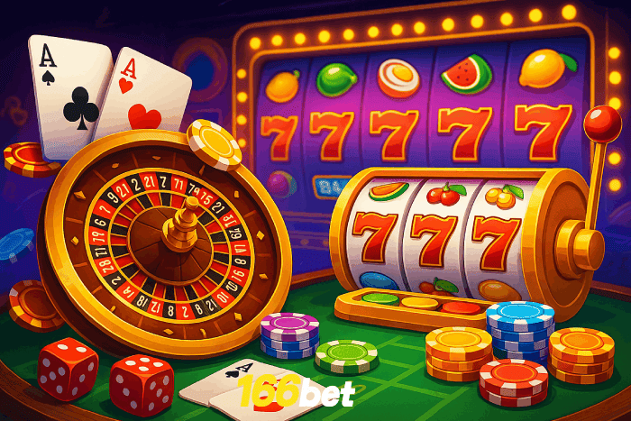 Jogos de caça-níqueis Cassino 166BET online