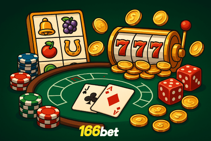 Slots populares Cassino 166BET bônus e diversão