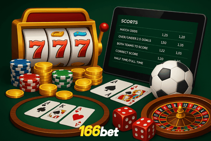 Jogos clássicos de cassino 166BET