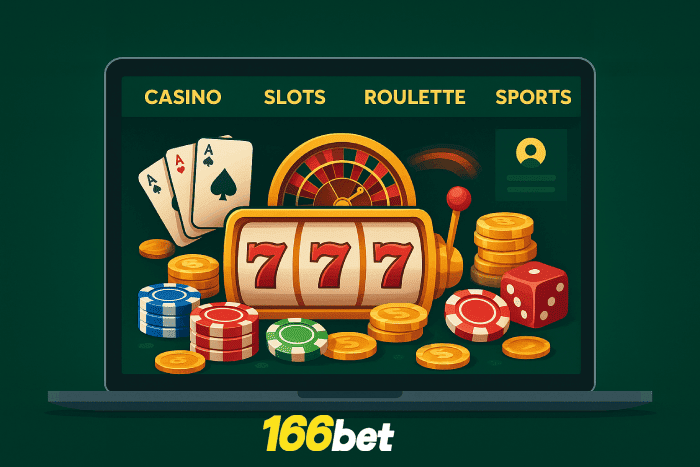Plataforma online Cassino 166BET com bônus exclusivos