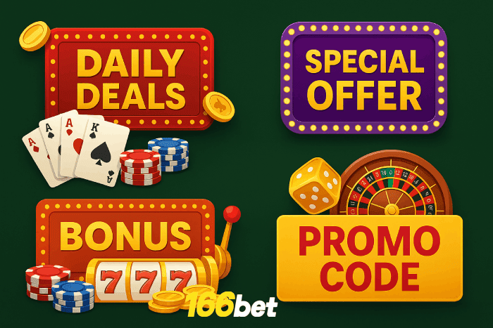 Bônus e recompensas exclusivas do Cassino 166BET